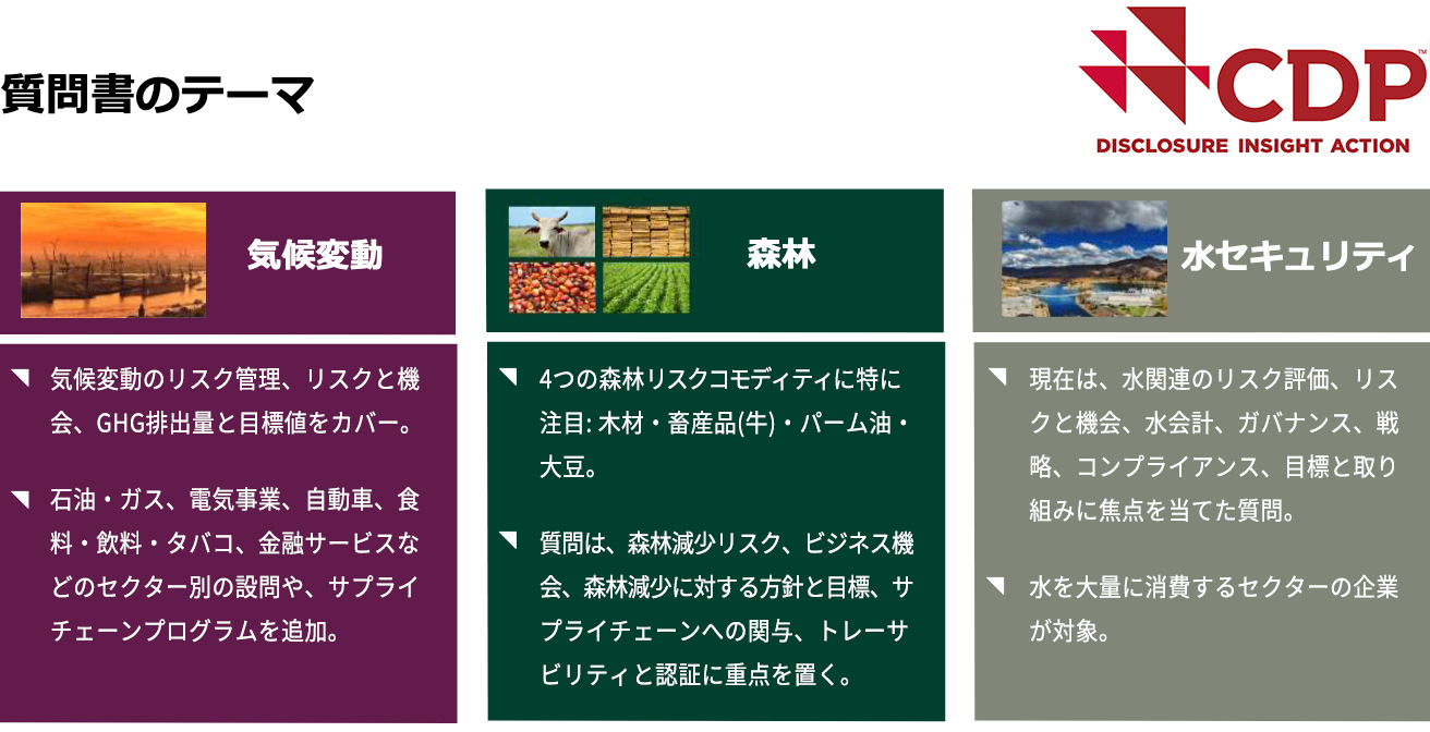 質問書のテーマ